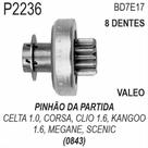 PINHAO PARTIDA para CELTA/ CORSA VHC 03/ 8 DENTES CLIO/ KAN