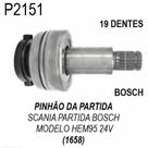 PINHAO PARTIDA SEM PLANETARIA para SCANIA PARTIDA BOSCH MODE