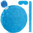 Pinhata Abilat Azul Redonda 33 x 33 x 8 cm com Bastão e Venda