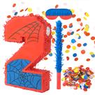 Pinhata Bonafonso Número 2 Tema Aranha 41 cm com Bastão