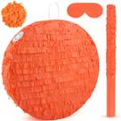 Pinhata Redonda Laranja Abilat 33 x 33 x 8 cm com Bastão e Venda