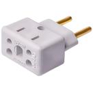Pino Adaptador Bob Quad Branco 10/20A Bivolt Porcelana Sintética Alta Segurança Pino Adaptador Bob Quad Branco 10/20A Bivolt Porcelana Sintética Alta Segurança
