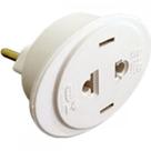 Pino Adaptador (Entrada =2 Redondo/Saida =2 Universal) Asantos Branco 10A 2110 - Kit C/10