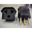 Pino Adaptador (Entrada =3 Redondo/Saida =2 Universal+Redondo) Fernik Preto 508T-1-1 - Kit C/20