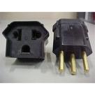 Pino Adaptador (Entrada =3 Redondo/Saida =2 Universal+Redondo) Fernik Preto 508T-1-1 - Kit C/20