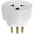 Pino Adaptador (Entrada =3 Redondo/Saida =2 Universal+Redondo) Ilumi Branco 1211Pct - Kit C/10 Pino Adaptador (Entrada =3 Redondo/Saida =2 Universal+Redondo) Ilumi Branco 1211Pct - Kit C/10