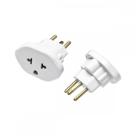 Pino Adaptador Flp Universal 10A. 2 Polos+Terra Branco ./ Kit Com 10 Peças Pino Adaptador Flp Universal 10A. 2 Polos+Terra Branco ./ Kit Com 10 Peças