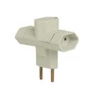 Pino Bipolar 3 Saídas Tipo "T" CZ 10A 250V - ILUMI 1213 Pino Bipolar 3 Saídas Tipo "T" CZ 10A 250V - ILUMI 1213