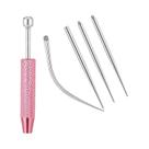 Pino De Inserção Cônico De Titânio Para Piercing De Nariz Sem Rosca, Brincos De Encaixe De 5, 6 E 8