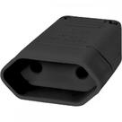 Pino Femea 2 Polos Perlex Reforcado Preto 1042Prc/10 - Kit C/10