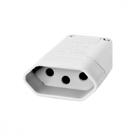 Pino Femea 2 Polos+Terra Perlex 10A Branco 2043Brc/10 - Kit C/10