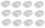 Pino fêmea 20a 3p pial daneva 1612 branco - kit c/12