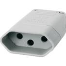 Pino Femea Perlex 2P+T 10A Cinza 2043 Pino Femea Perlex 2P+T 10A Cinza 2043