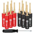 Pino flexível Banana Plugs GearIt para fio de alto-falante (6 pares)