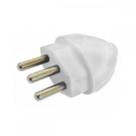 Pino Macho 2 Polos+Terra Daneva 20A Branco Dn1616 - Kit C/12