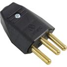 Pino Macho 2 Polos+Terra Perlex 10A Preto 1043Prc/10 - Kit C/10 Pino Macho 2 Polos+Terra Perlex 10A Preto 1043Prc/10 - Kit C/10