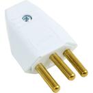 Pino Macho 2 Polos+Terra Perlex 20A Branco 1048Brc/10 - Kit C/10