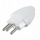 Pino Macho Daneva 2 Polos+Terra 20A. Branco 1616 - Kit C/12 Pecas