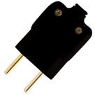 Pino Macho Ilumi Prensa Cabo 2P 10A/250V Preto - Embalagem com 10 Unidades