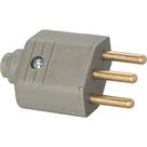 Pino Macho Margirus 2P+T 10A Cinza - Kit C/10 Unidades