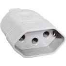 Pino plug fêmea 3 pinos 2p+t 10a 250v - Mec-Tronic