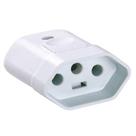Pino Plug Femea Tramontina 2P+T 10A Branco Embalagem com 10 Unidades