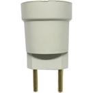 Pino Porta Lampada 2 Polos Voltec Branco V401.1 - Kit C/50