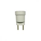 Pino Porta Lampada 2 Polos Voltec Branco V401.1 - Kit C/50
