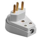 Pino Prensa Cabo Gigante 2P+T 10A 250V Branco Ilumi 1439