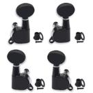 Pinos de afinação de ukulele SAPHUE 2R2L com engrenagem selada para ukulele preto Pinos de afinação de ukulele SAPHUE 2R2L com engrenagem selada para ukulele preto