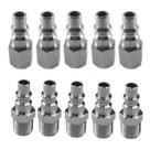 Pinos De Engate Conector 1/4 5 Macho E 5 Fêmea