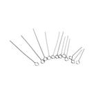 Pinos De Olho De Aço Inoxidável Cor Dourada 0.6mm 100 Peças 2030mm Para Fabricação De Joias DIY E Pinos De Olho De Aço Inoxidável Cor Dourada 0.6mm 100 Peças 2030mm Para Fabricação De Joias DIY E