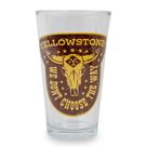 Pint Glass Silver Buffalo Yellowstone Nós não escolhemos o caminho