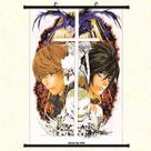 Pintura artística de parede Death Note Light Yagami e L 40x60cm