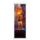 Pintura artística de parede em tela Elementals Embers Anime 25x75cm