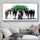 Pintura artística de parede Slam Dunk Tela de casamento 30x60cm Pintura artística de parede Slam Dunk Tela de casamento 30x60cm