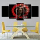 Pintura de parede em tela Gods Wars Kratoss Anime 5 painéis
