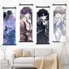Pintura de parede, pintura de parede, Hanging Love and Deep Space Anime, 4 painéis