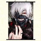 Pintura de parede Scroll Tokyo Ghoul Ken Kaneki 40x60cm Pintura de parede Scroll Tokyo Ghoul Ken Kaneki 40x60cm