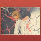 Pintura em cartaz Death Note Arte de anime japonesa 20x30cm