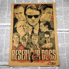 Pintura em cartaz Reservoir Dogs Impressão de arte cinematográfica retrô 30x42cm