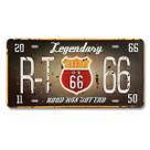 Pintura em ferro, decoração de parede, Vintage Route 66, 20x30cm