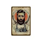 Pintura em ferro Vintage Barber for Life Barbershop Art 20x30cm