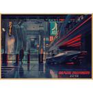 Pintura em pôster Blade Runner 2049 Retro Vintage Art 30x42cm
