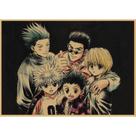 Pintura em pôster Hunter x Hunter Vintage Anime Art 30x42cm