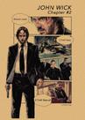 Pintura em pôster John Wick Vintage Kraft Paper 20x30 cm Pintura em pôster John Wick Vintage Kraft Paper 20x30 cm