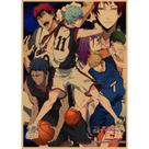 Pintura em pôster Kuroko no Basket Anime Vintage Art 30x42cm
