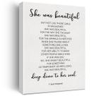 Pintura em tela Nvhai Inspirational Wall Decor 30x38cm
