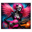 Pintura estética de sala de parede de tapeçaria Skull 150x130cm