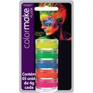 Pintura Facial Cremosa 5 Cores Fluor